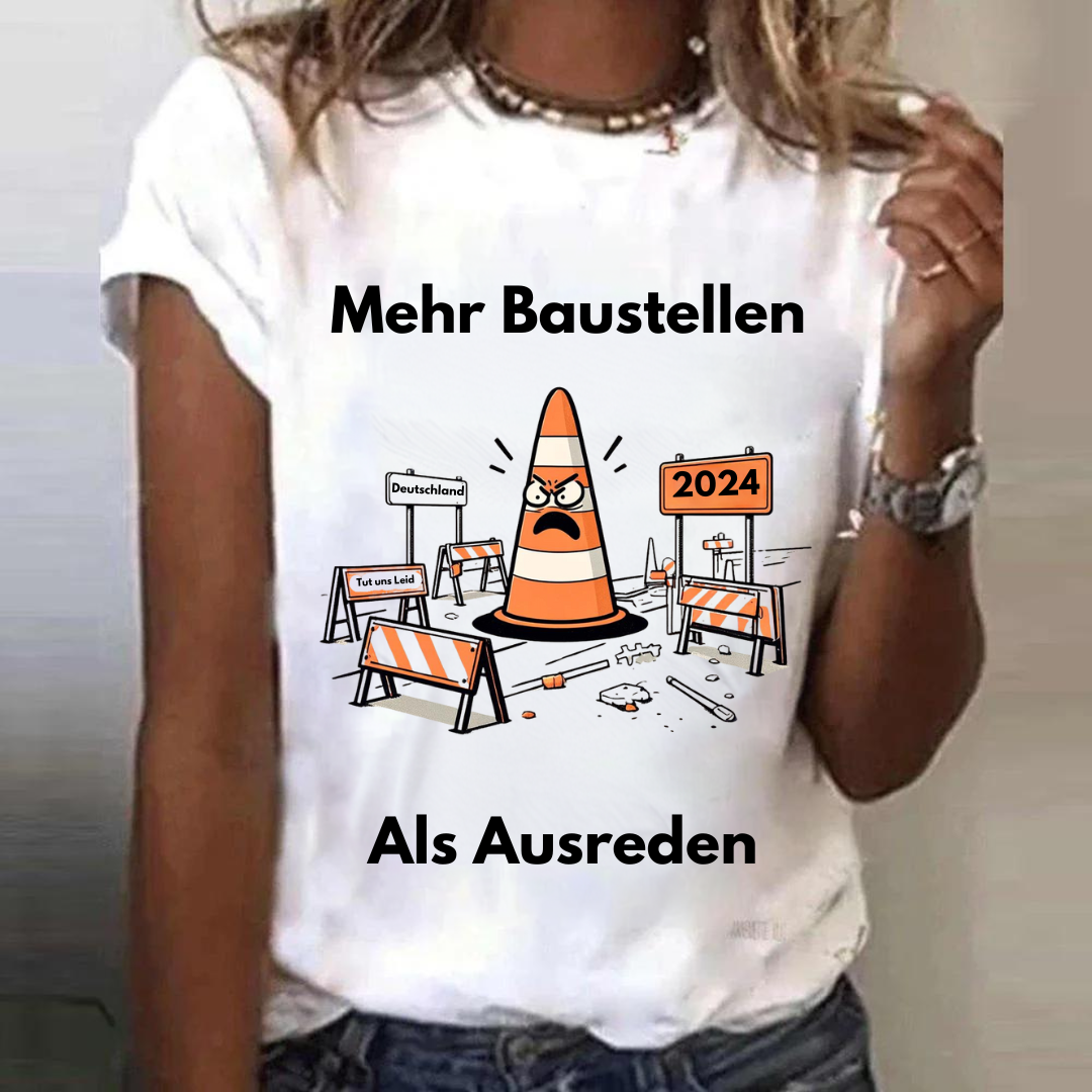 Meer bouwplaatsen dan excuses T-shirt