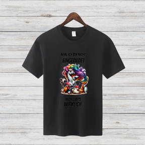 Nein, ich bin nicht eingebildet | Lustiges Einhorn Shirt | Humorvolles Design | Statement Shirt für kalte Tage