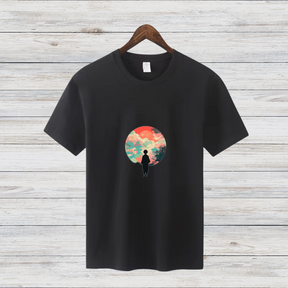 Magisches Wintermotiv | Stilvolles Baumwollshirt | Traumhaftes Design | Mystisches Fashion-Statement
