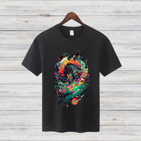 Mystisches Kunst T-Shirt | Fantasy Design Shirt | Kreatives Baumwollshirt | Geschenk für Kunstliebhaber | Statement Shirt für Männer