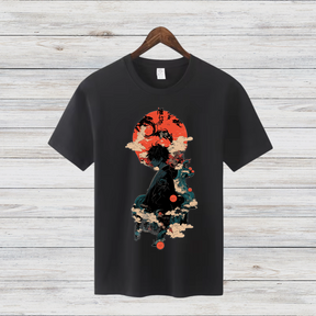 Mystischer Samurai | Japanisches Kunst T-Shirt | Anime Design | Stilvolles Shirt für Fans | Baumwollshirt für Winter