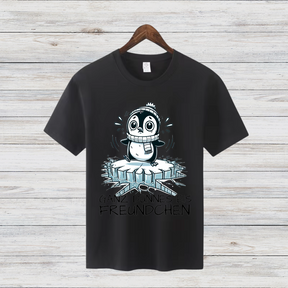 Ganz Dünnes Eis Freundchen | Lustiges Wintershirt | Cooles Pinguin Motiv | Statement Shirt für Frostbeulen