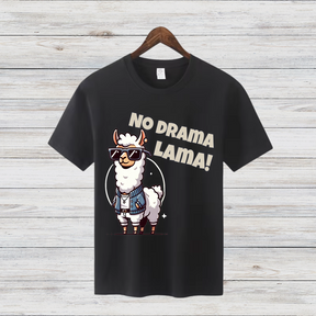 No Drama Lama | Lustiges Lama Shirt | Cooles Statement Shirt | Witziges Geschenk für Tierfreunde