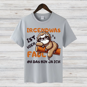 Faultier Shirt | Lustiges T-Shirt mit Spruch | Humorvolles Design für Wintertage | Statement Shirt für Frauen
