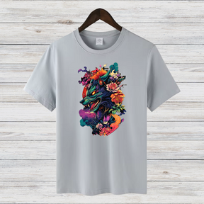 Mystischer Wolf | Kunstvolles Wintershirt | Stilvolles Statement-Shirt | Geschenk für Tierliebhaber