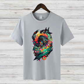 Mystisches Kunst T-Shirt | Fantasy Design Shirt | Kreatives Baumwollshirt | Geschenk für Kunstliebhaber | Statement Shirt für Männer