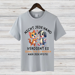 Tierliebe Statement Shirt | Lustiges Tierschutz T-Shirt | Geschenk für Hund & Katzen Fans | Baumwollshirt für Tierfreunde