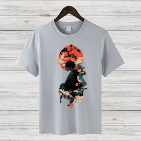 Mystischer Samurai | Japanisches Kunst T-Shirt | Anime Design | Stilvolles Shirt für Fans | Baumwollshirt für Winter