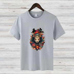 Mystischer Oni | Japanisches Kunst T-Shirt | Dämonen & Samurai Design | Streetwear Shirt für den Winter