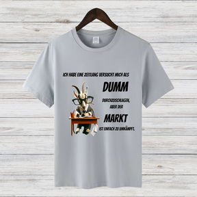 Lustiges Ziegen-Shirt | Humorvolles Statement Oberteil | Witziges Winterdesign | T-Shirt für Damen