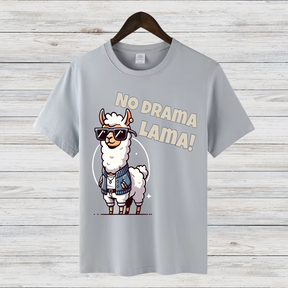 No Drama Lama | Lustiges Lama Shirt | Cooles Statement Shirt | Witziges Geschenk für Tierfreunde