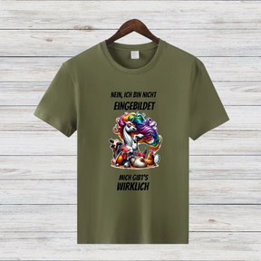 Nein, ich bin nicht eingebildet | Lustiges Einhorn Shirt | Humorvolles Design | Statement Shirt für kalte Tage