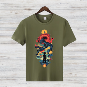 Mystischer Drachengeist | Fantasy T-Shirt | Episches Anime Design | Stilvolles Shirt für Abenteuerfans
