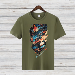 Mystischer Drachengeist | Fantasie T-Shirt | Kunstvolles Drachen-Design | Stilvolles Shirt für Fantasy-Fans