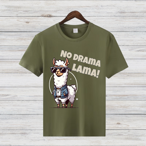 No Drama Lama | Lustiges Lama Shirt | Cooles Statement Shirt | Witziges Geschenk für Tierfreunde