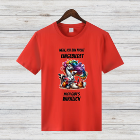 Nein, ich bin nicht eingebildet | Lustiges Einhorn Shirt | Humorvolles Design | Statement Shirt für kalte Tage