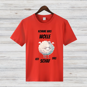 Komme Was Wolle | Lustiges Schaf-Shirt | Humorvolles Winterdesign | Statement Shirt für kalte Tage
