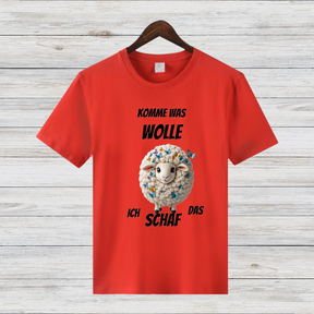 Komme Was Wolle | Lustiges Schaf-Shirt | Humorvolles Winterdesign | Statement Shirt für kalte Tage