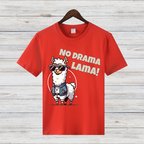 No Drama Lama | Lustiges Lama Shirt | Cooles Statement Shirt | Witziges Geschenk für Tierfreunde