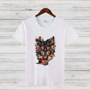 Mystischer Wolf | Stylisches Wintershirt | Kunstvolles Tiermotiv | Statement Shirt für kalte Tage