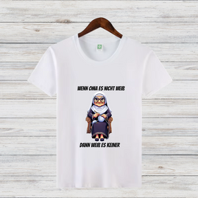 Wenn Oma es nicht weiß | Lustiges Statement-Shirt | Humorvolles Design | Perfekt für die Winterzeit
