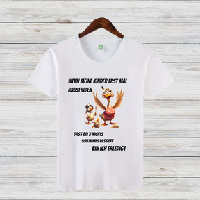 Humorvolles Enten-Shirt | Lustiges Statement Shirt | Witziges Geschenk für Mütter | Winter-Highlight Damen T-Shirt