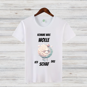 Komme Was Wolle | Lustiges Schaf-Shirt | Humorvolles Winterdesign | Statement Shirt für kalte Tage