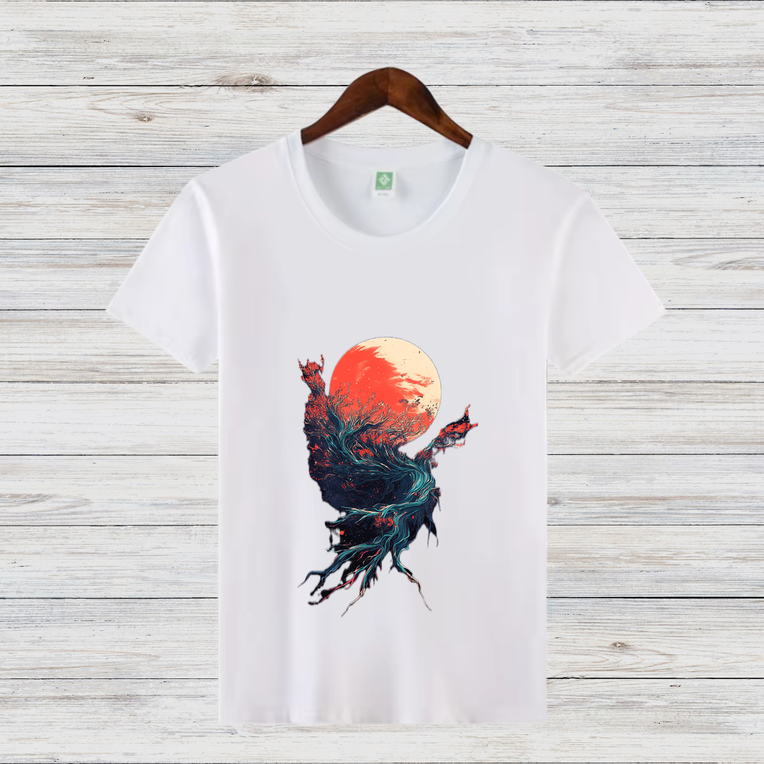 Mystisches Naturdesign | Stylisches Kunst T-Shirt | Fantasy Shirt für Naturliebhaber | Modernes Statement Shirt