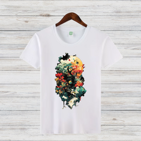 Mystischer Wald | Künstlerisches Natur T-Shirt | Fantasievolles Design | Baumwollshirt für Naturliebhaber