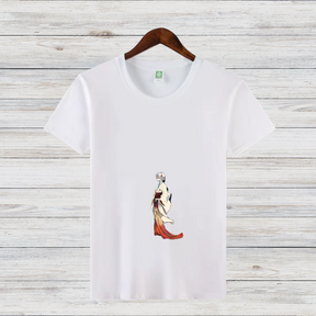 Elegantes Kimono Design | Japanisches Kunst T-Shirt | Minimalistisches Anime Shirt | Stilvolles Baumwollshirt für Fans