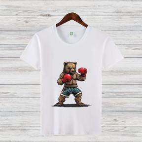 T-Shirt - Boxender Bär lustiges Sportmotiv