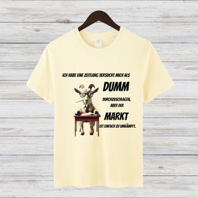 Lustiges Ziegen-Shirt | Humorvolles Statement Oberteil | Witziges Winterdesign | T-Shirt für Damen