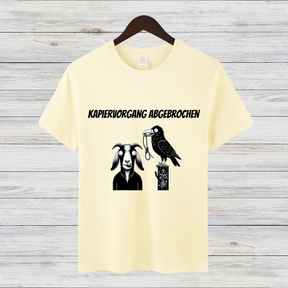 Kapier-Vorgang Abgebrochen | Lustiges Statement-Shirt | Kreatives Design mit Ziege & Rabe | Humorvolles Shirt für kalte Wintertage