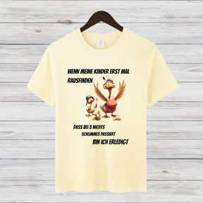 Humorvolles Enten-Shirt | Lustiges Statement Shirt | Witziges Geschenk für Mütter | Winter-Highlight Damen T-Shirt