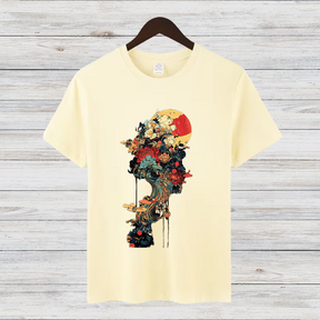Künstlerisches Wintershirt | Mystisches Kunst T-Shirt | Stilvolles Design für die kalte Jahreszeit | Statement Shirt für Kunstliebhaber