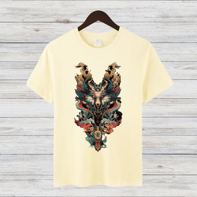 Mystischer Wolf | Fantasy T-Shirt | Kunstvolles Winterdesign | Mystik & Natur | Shirt für Männer