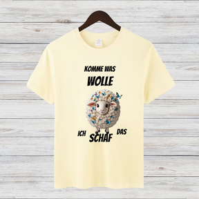 Komme Was Wolle | Lustiges Schaf-Shirt | Humorvolles Winterdesign | Statement Shirt für kalte Tage
