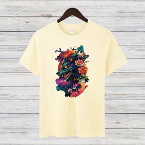 Mystischer Wolf | Kunstvolles Wintershirt | Stilvolles Statement-Shirt | Geschenk für Tierliebhaber