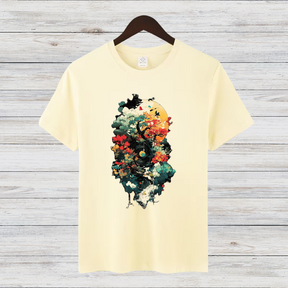 Mystischer Wald | Künstlerisches Natur T-Shirt | Fantasievolles Design | Baumwollshirt für Naturliebhaber