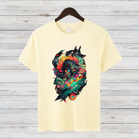 Mystisches Kunst T-Shirt | Fantasy Design Shirt | Kreatives Baumwollshirt | Geschenk für Kunstliebhaber | Statement Shirt für Männer
