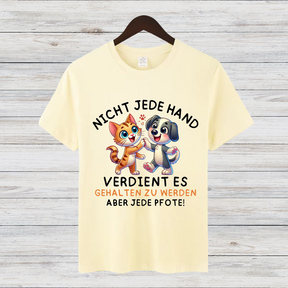 Tierliebe Statement Shirt | Lustiges Tierschutz T-Shirt | Geschenk für Hund & Katzen Fans | Baumwollshirt für Tierfreunde