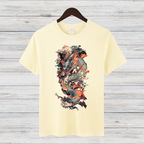Mystischer Drache | Asiatisches Drachen T-Shirt | Kunstvolles Fantasy Shirt | Stilvolles Geschenk für Drachenfans