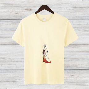 Elegantes Kimono Design | Japanisches Kunst T-Shirt | Minimalistisches Anime Shirt | Stilvolles Baumwollshirt für Fans