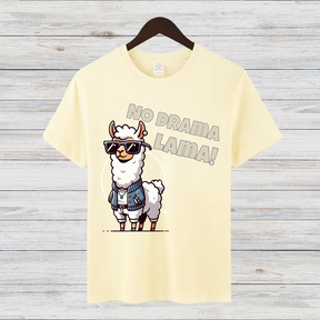 No Drama Lama | Lustiges Lama Shirt | Cooles Statement Shirt | Witziges Geschenk für Tierfreunde