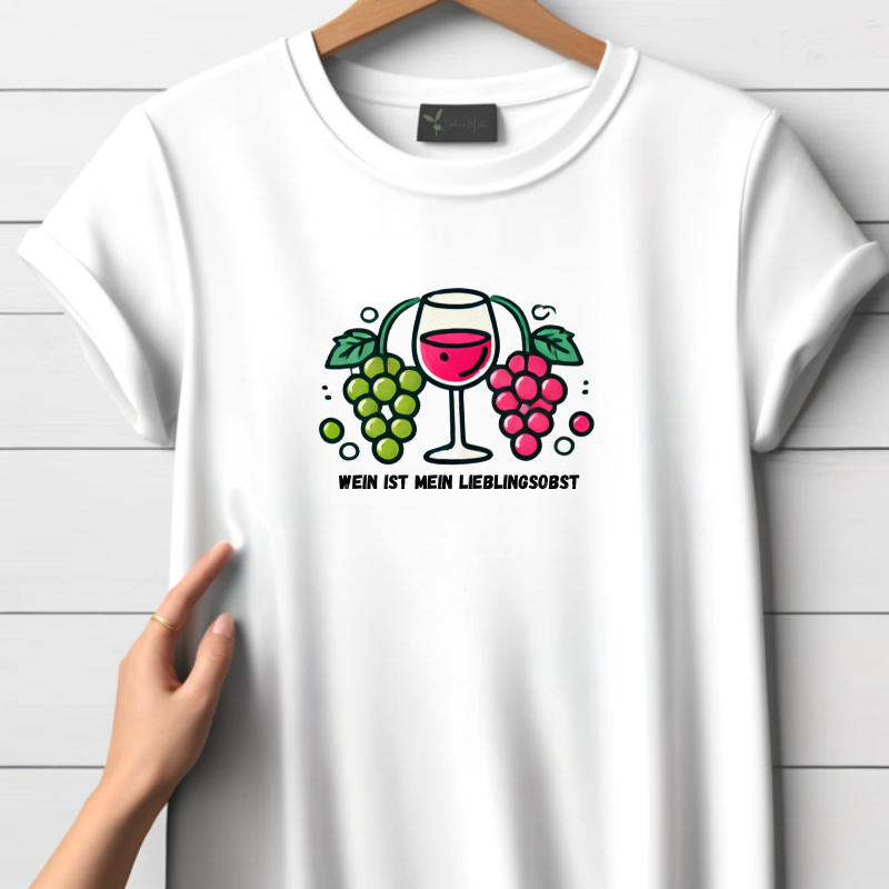 Wijn is mijn favoriete fruit-T-shirt