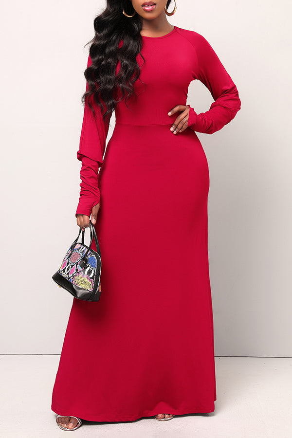 Pure elegantie maxi-jurk