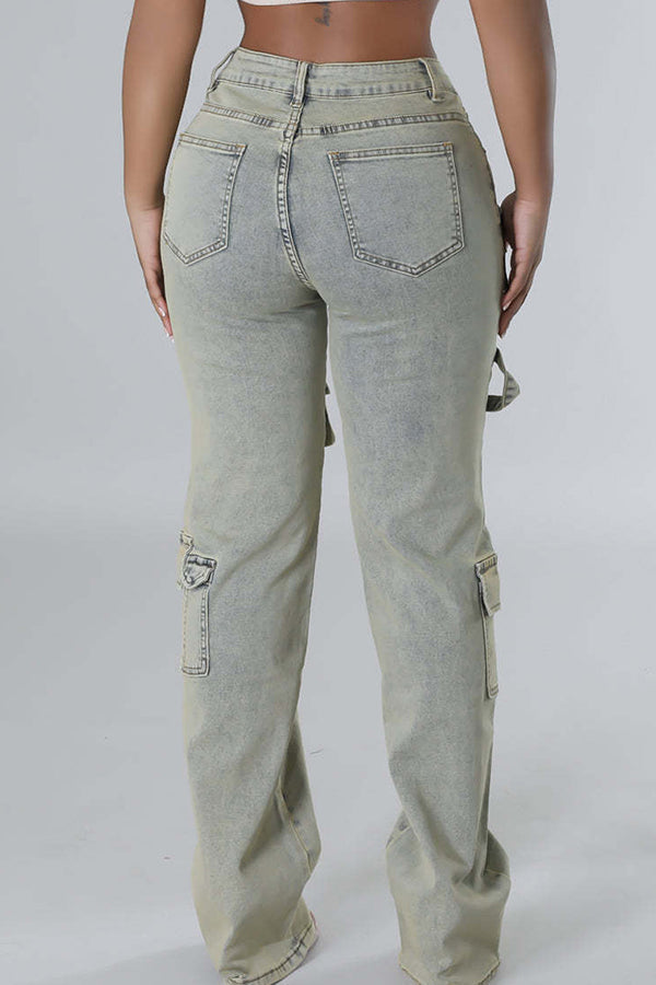 Stijlvolle denim-stretch