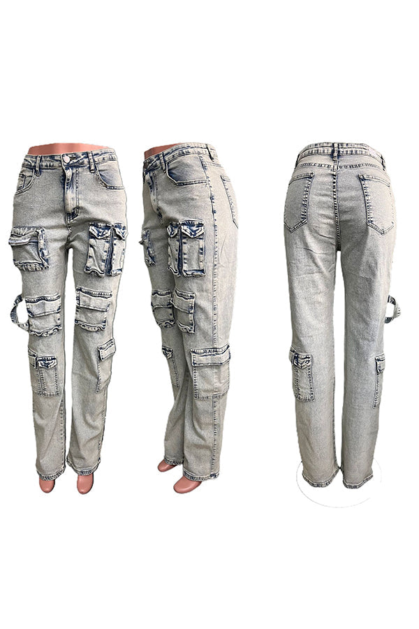 Stijlvolle denim-stretch