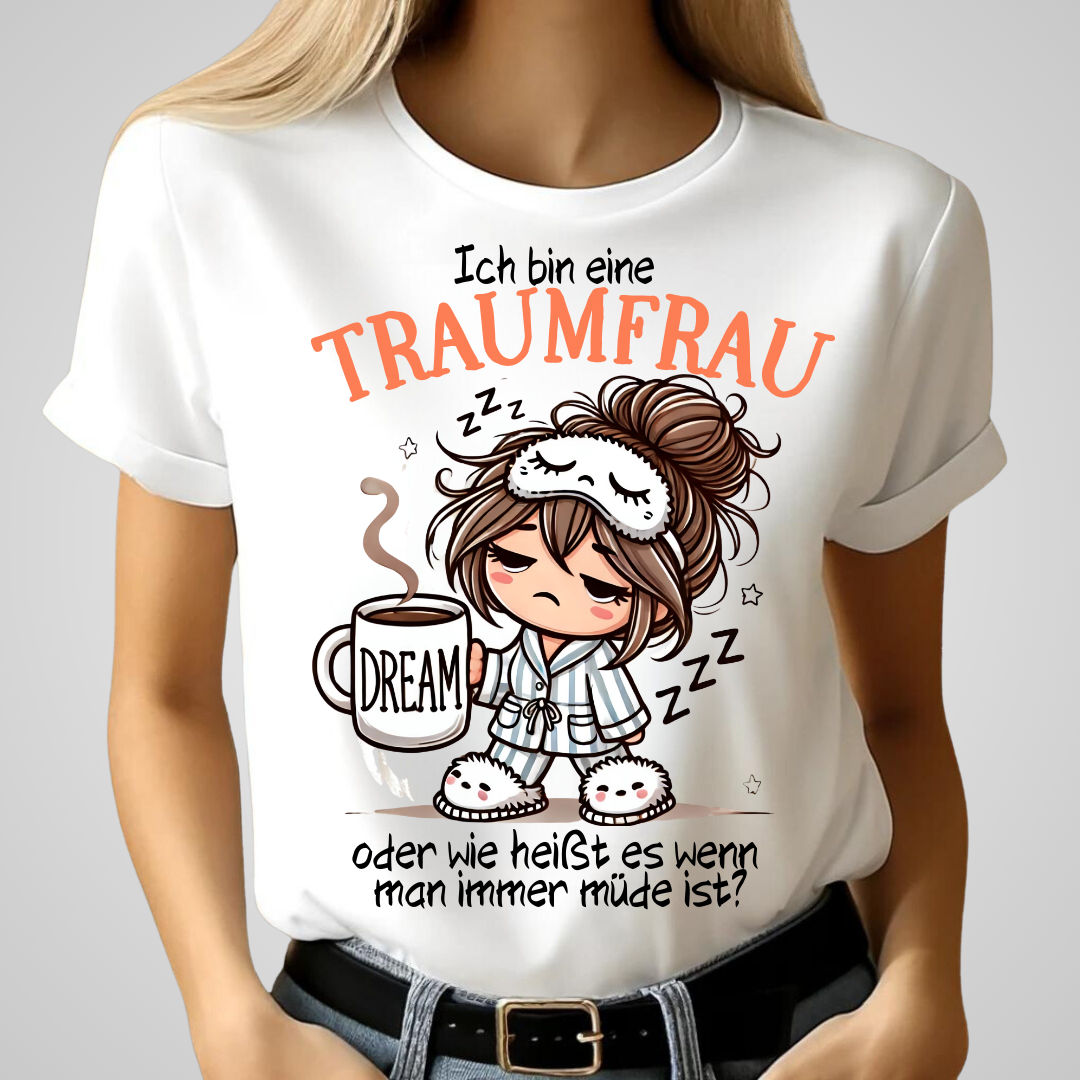 Traumfrau Shirt | Lustiges Statement Shirt | Humorvolles Design für Frauen | Perfekt für Wintertage