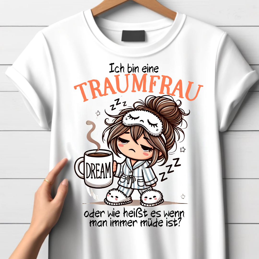 Traumfrau Shirt | Lustiges Statement Shirt | Humorvolles Design für Frauen | Perfekt für Wintertage